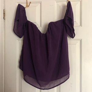 Off the Shoulder Purple Top 💜